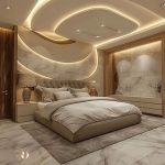 کناف اتاق خواب طرح قلب