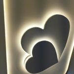 کناف اتاق خواب طرح قلب