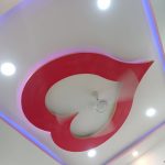 کناف اتاق خواب طرح قلب