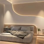 کناف پشت تخت خواب