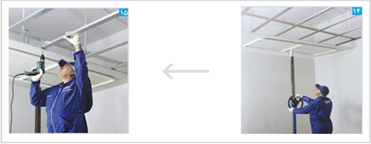 نصب کناف به سقف