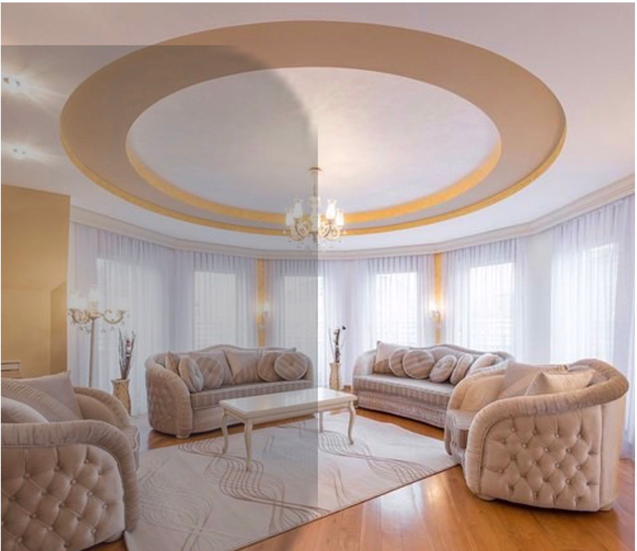 رنگ سقف کناف طلایی