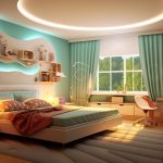 سقف اتاق خواب جوان