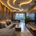 رنگ سقف کناف طلایی