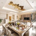 رنگ سقف کناف طلایی