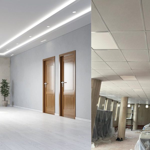 فرق سقف کاذب با کناف