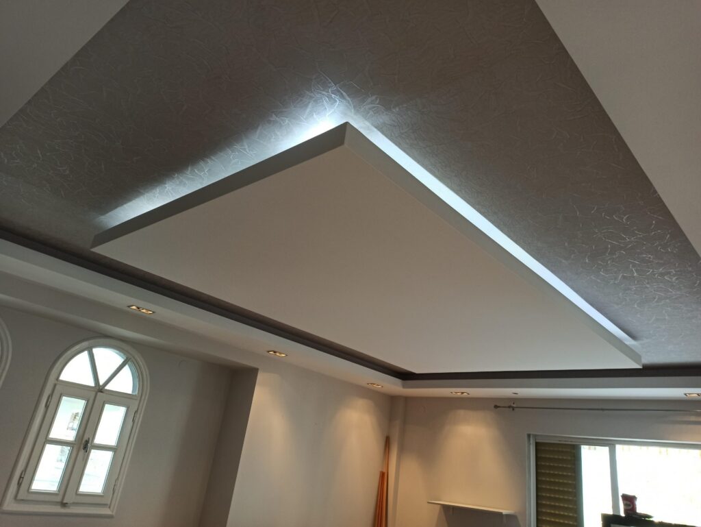 رنگ های نور مخفی سقف