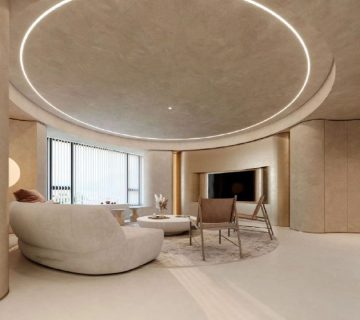 کناف سقف پذیرایی گرد