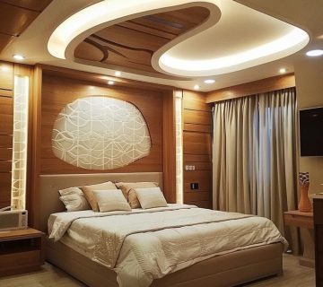 سقف کاذب اتاق خواب مدرن