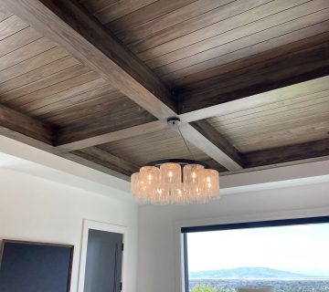 سقف pvc طرح چوب