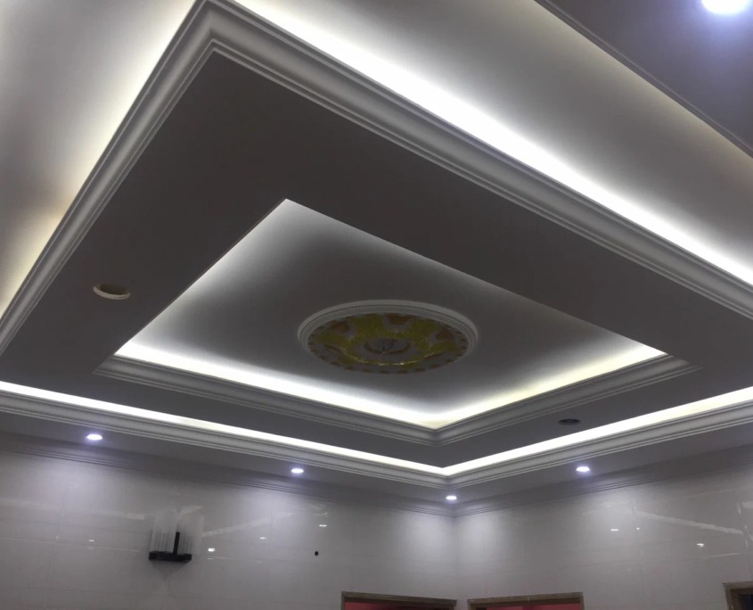 سقف رابیتس با گچ