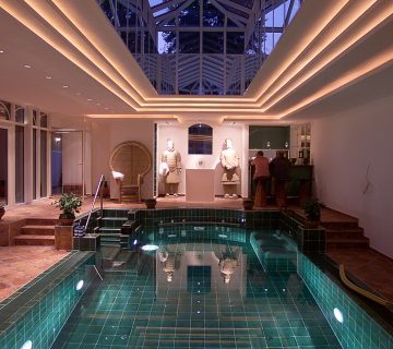 طراحی سقف استخر ویلا